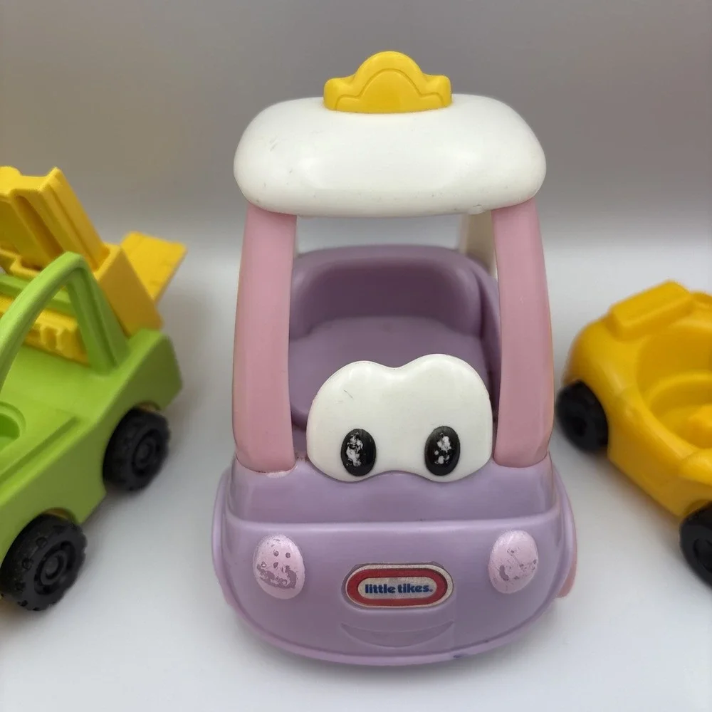 Vintage 16 Piece Little People Lot: Cars, Forklifts, Toilet, 4 People, Lucky Dog